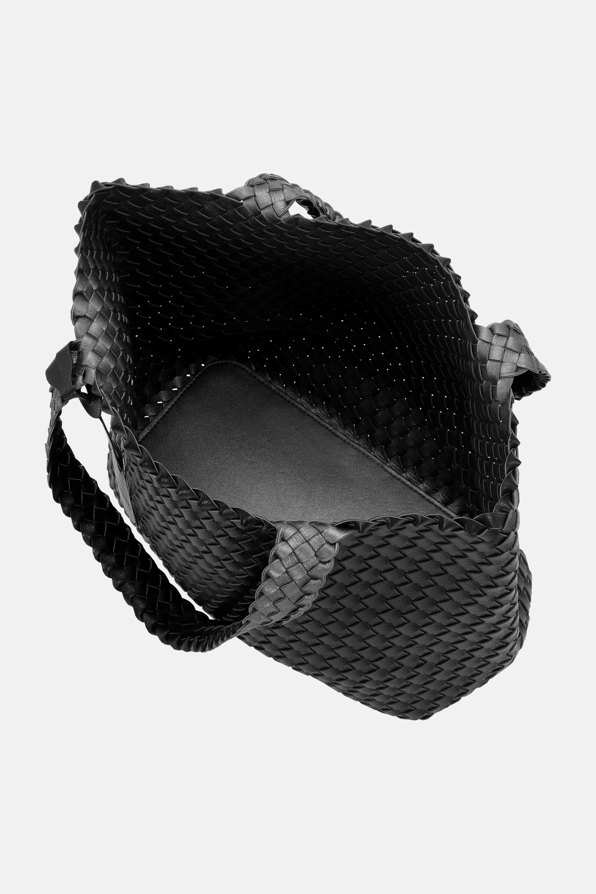 Tote Bag Braided - Black Gun metal